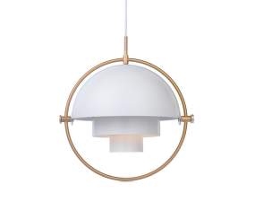 Multi-Lite Pendant Large, white/brass