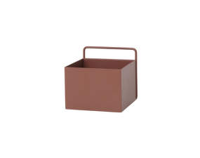 Wall Box Square, red brown
