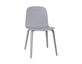 Visu Chair Wood Base, grey