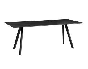 Copenhague CPH30 Table, black stained oak / black linoleum