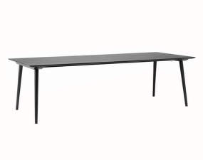 In Between SK6 Table, black lacquered oak