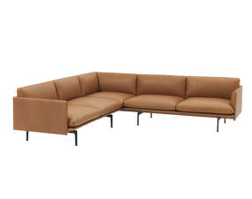 Outline Corner Sofa, Silk leather