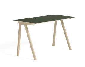 Copenhague CPH 90 Table, lacquered oak/green linoleum