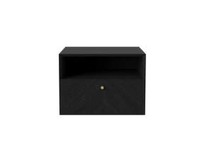 Luxe Drawer - 1 Drawer Wall Small, black stained oak