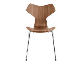 Grand Prix Chair, chrome/walnut