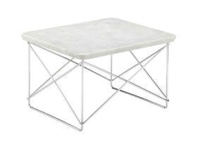 Occasional Table LTR, marble carrara / chrome