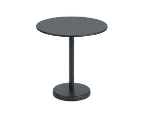 Linear Steel Café Table Ø70, black