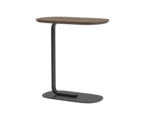 Relate Side Table 60.5, solid smoked oak / black