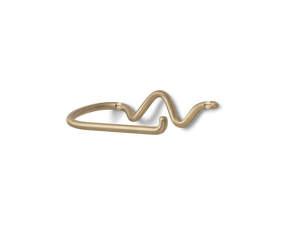 Curvature Toilet Paper Holder, brass