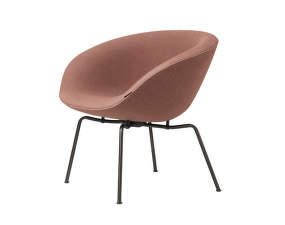 Pot Lounge Chair, brown bronze/orange red
