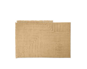 Crease Wool Rug Small, light sand