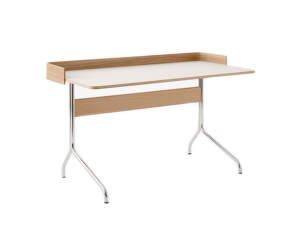 Pavilion AV17 Desk, oak / mushroom linoleum