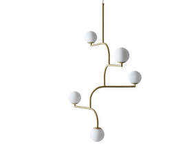 Mobil 100 Pendant, brushed brass