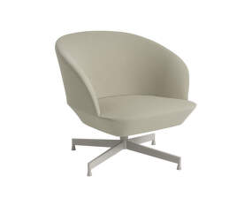 Oslo Lounge Chair Swivel Base, Vidar 146/grey