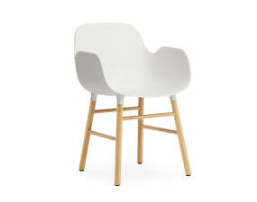 Form Armchair Oak, white