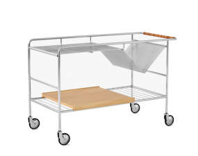Alima NDS1 Trolley, chrome/lacquered oak
