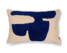 Lay Cushion Rectangular, sand/bright blue