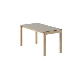 Couple Coffee Table 1 Tile Plain, taupe/oak