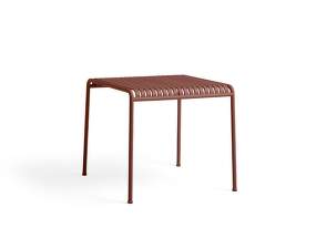 Palissade Table 90, iron red