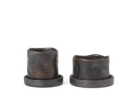 Uneru Mini Pots Set of 2, black