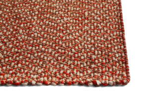 Braided Rug 140x200 cm, red