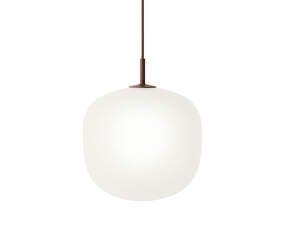 Rime Pendant Lamp Ø25, opal/deep red