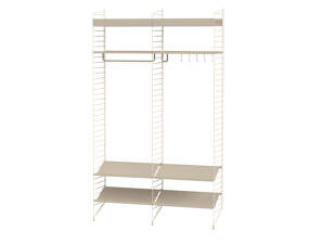 String Hallway K Shelving Set, beige