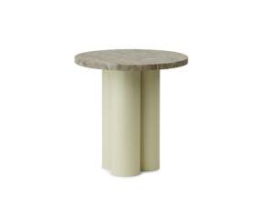 Dit Table, light green travertine silver
