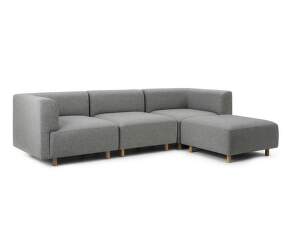 Redo Modular Sofa 3 Seater w. Pouf, Hallingdal 130