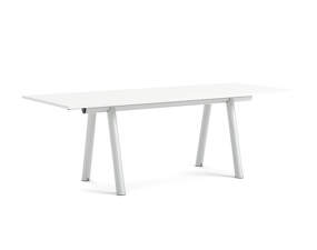 Boa Table 280x110x95 cm, metallic grey / white laminate
