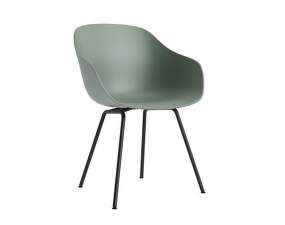 AAC 226 Chair Black Powder Coated Steel, fall green