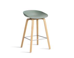 AAS 32 Bar Stool Low Oak Veneer, fall green