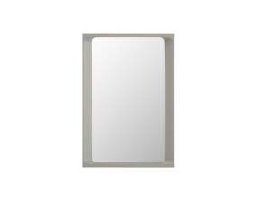 Arced Mirror 80x55, light grey