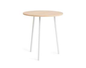 Loop Stand Table Round Ø90, oak/white
