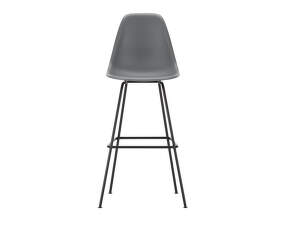 Eames Plastic Bar Stool High, granite grey