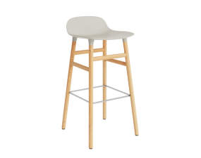 Form Bar Chair 75 cm Oak, light grey