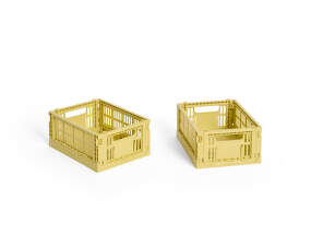 Colour Crate Mini, set of 2, dusty yellow