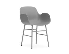 Form Armchair Steel, grey