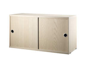 String Cabinet With Sliding Doors 78 x 30, ash