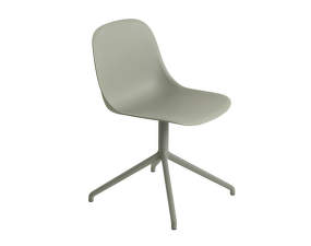 Fiber Side Chair Swivel Base, dusty green