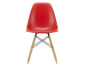 Eames Fiberglass Side Chair DSW, red/ash