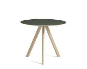 Copenhague CPH 20 Table Ø90, oak/green linoleum