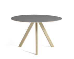 Copenhague CPH 20 Table Ø120, oak/grey linoleum
