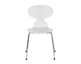 Ant 3101 Chair Fully Lacquered, chrome/white