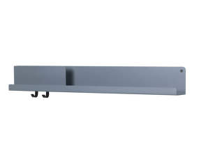 Folded Shelf L, blue-grey