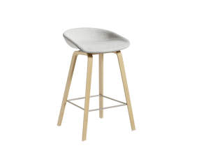 AAS 33 Bar Stool Low Soaped Oak Veneer, Divina Melange 120