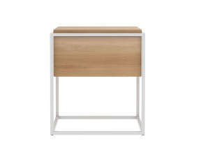 Monolit Bedside Table, oak/white