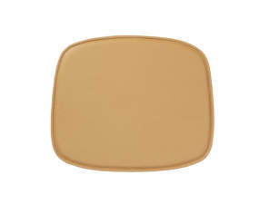 Form Leather Seat Cushion, camel