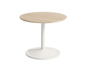 Soft Side Table Ø48 x 40 cm, solid oak / off-white
