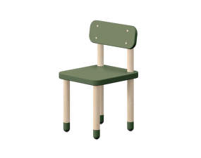 Dots Chair with Backrest, deep green